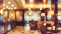 Blurred restaurant filled with tables and chairs Royalty Free Stock Photo