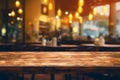 Blurred restaurant scene with enchanting bokeh lights in the backdrop