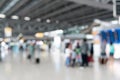 Blurred scene of airport departure terminal Royalty Free Stock Photo