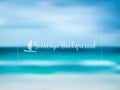 Blurred seascape background in blue shades