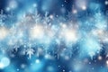 blurred shiny snow winter background AI generated