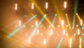 Blurred show lights on stage. Abstract concert background. Royalty Free Stock Photo