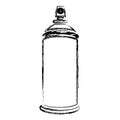 blurred silhouette aerosol spray bottle can icon