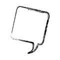 blurred silhouette square dialog box icon