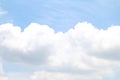 Blurred sky clear soft blue and big cloud white, sky cloudscape blue color pastel style, sky cloud white soft for background sky Royalty Free Stock Photo