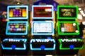 Blurred Slot machines in a casino