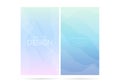 Blurred soft color gradient vertical background set Royalty Free Stock Photo