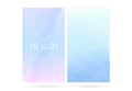 Blurred soft color gradient vertical background set Royalty Free Stock Photo