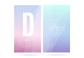 Blurred soft color gradient vertical background set Royalty Free Stock Photo