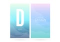 Blurred soft color gradient vertical background set Royalty Free Stock Photo