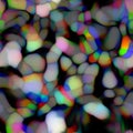 Blurred solarized ombre blotched blob seamless texture. Trendy soft multicolor digital blur shape style. Modern trendy Royalty Free Stock Photo