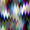 Blurred solarized ombre chevron seamless texture. Trendy soft multicolor digital lens flare gradient zig zag style Royalty Free Stock Photo