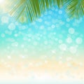 Blurred sparkling summer beach background