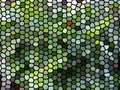 Blurred and strained glass effect abstract background : Green leaves 2