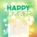 Blurred summer postcard