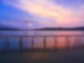 Blurred Sunset at the Beach