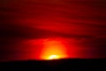 blurred sunset heap cloud in tropical and orange sky soft cloud Royalty Free Stock Photo