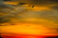 blurred sunset heap cloud in tropical red orange sky soft cloud Royalty Free Stock Photo