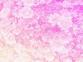 Blurred of sweet flowers in pastel color style on soft blur bokeh texture for background Royalty Free Stock Photo