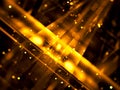 Blurred technology or festive background with bokeh and light effects