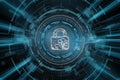 Blurred technology focused business environment, representing automation and efficiency