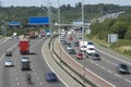 Blurred Traffic On A Busy Highway