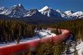 Blurred Train Mountains Royalty Free Stock Photo