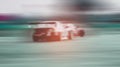 Blurred -two sports cars are competing battle on and running at high speed outdoor race car drift with excitement, Xstream Royalty Free Stock Photo