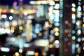 Blurred unfocused city view