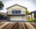 Unfocused picture of house Royalty Free Stock Photo