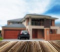 Unfocused picture of house Royalty Free Stock Photo