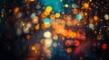 Blurred urban night scene Royalty Free Stock Photo