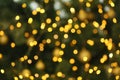 Blurred view of glowing Christmas lights as background Royalty Free Stock Photo