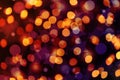 Blurred view of glowing Christmas lights as background Royalty Free Stock Photo
