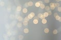 Blurred view of golden Christmas lights as background Royalty Free Stock Photo