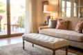 Blurred view of light living room Royalty Free Stock Photo