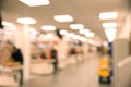 Blurred view of modern shopping mall Royalty Free Stock Photo