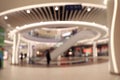Blurred view of modern shopping mall. Bokeh effect Royalty Free Stock Photo