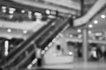 Blurred view of the shopping center . Royalty Free Stock Photo