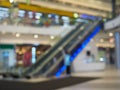 Blurred view of the shopping center . Royalty Free Stock Photo