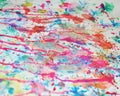 Blurred watercolor colorful background in pastel, pink, violet blue orange colors Royalty Free Stock Photo