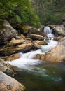 Blurred Waterfalls Nature Landscape in Blue Ridge Royalty Free Stock Photo