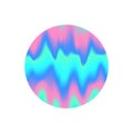 Blurred wavy abstract holographic silk soft blue pink colors blended flow circle