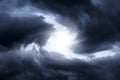 Blurred Whirlwind in the Clouds Royalty Free Stock Photo