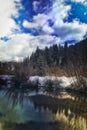 Blurred Winter Royalty Free Stock Photo