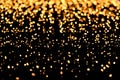 Blurred yellow lights as abstract background