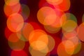 Blurring background for a holiday greeting card, banner advertising. Shimmering bokeh, lights of the city Royalty Free Stock Photo