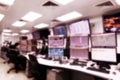 Blurring of man operated plant control room and computer monitors for operate and monitor process in miniature tone