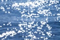 Blurry background of bokeh on water sea Royalty Free Stock Photo