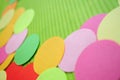 Blurry Background. Rainbow Simple Circles. Royalty Free Stock Photo